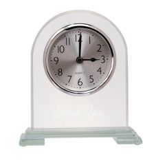 6 1/2 Inch Arch Glass Clock