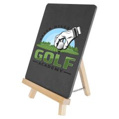 6 3/4 Inch X 7 3/4 Inch Wood/Slate Easel