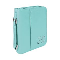 6 3/4 Inch X 9 1/4 Inch Teal Leatherette Book/Bible Cover