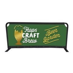 6.5'w X 3.25'h Premium Barricade Banner (only)