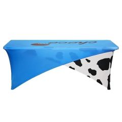 6 Ft Cross-Over Stretch Table Covers In Full Color Overall