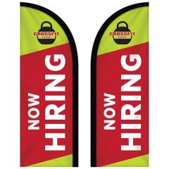 6 Ft Double Sided Custom Portable Half Drop Banners