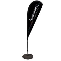 6 Ft Elite Teardrop Nylon Sail Sign Flag, 1-Sided, Scissor