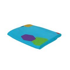 6 Ft Straight Splash Tabletop Face Graphic Panel Poly Knit