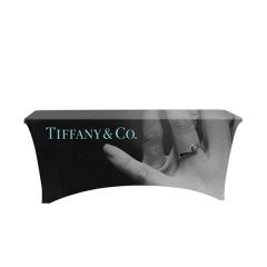6 Ft Stretch Open-Back Full Color Table Throw