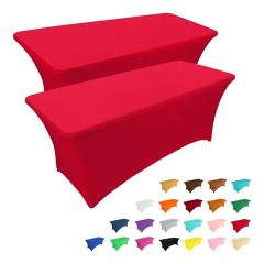 6 Ft Stretch Tablecloth For Rectangular Table