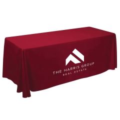 6 Ft Value Lite Table Throw White Imprint, 1 Location