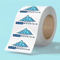 6 Inch X 4 Inch Bopp Stickers On Roll - 3.5 MIL