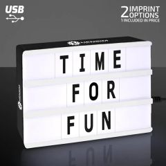 6 Inch X 4 Inch Mini Cinema Marquee USB LED Lightbox