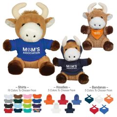 6 Inch Bull Stuff Animal
