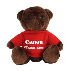 6 Inch Cocoa Honey Bear With T-Shirt and One Color Imprint