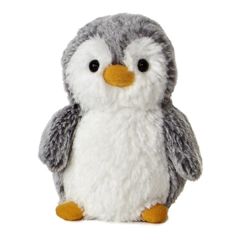 6 Inch Mini Pom Penguin- Gray