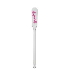 6 Inch Paddle Plastic Drink Stirrer - White