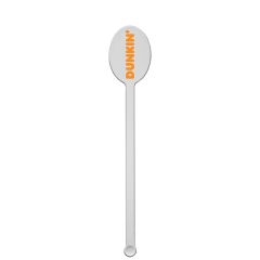 6 Inch Upright Oval Plastic Drink Stirrer - White