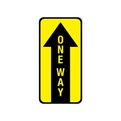 6 Inch X 12 Inch One Way Floor Graphic