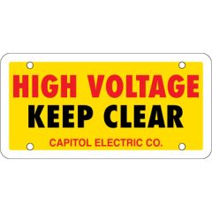 6 Inch X 3 Inch 0.055 Inch Polyethylene Sign