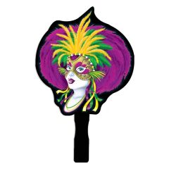 6 Inch X 6 Inch Custom Shaped PVC Hand Fan