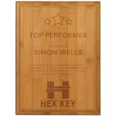 6 Inch X 8 Inch Bamboo Plaque