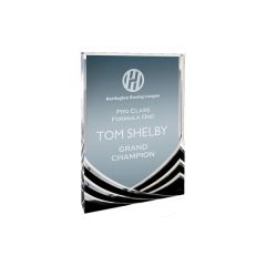 6 Inch X 8 Inch Black Rectangle Soaring Acrylic Award