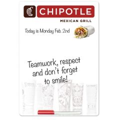 6 Inch  X 8 Inch  Write-On-Wipe-Off Board