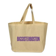 6 Oz 100 Percent Cotton Sheet Reusable Grocery Tote Bag W/ Handles
