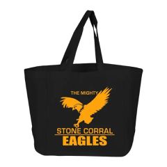 6 Oz 100 Percent Cotton Sheet Reusable Grocery Tote Bag W/ Handles