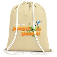 6 Oz Cotton Canvas Drawstring Gym & Sports Travel Backpack