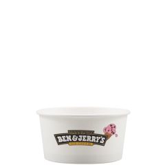 6 Oz Paper Food Container - White - Digital