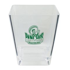 6 Oz Square Plastic Rocks Glass