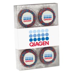 6 Pack Elegant Chocolate Covered Oreo Gift Box W/ Cookies