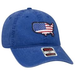 6 Panel Garment Washed Pigment Dyed Cotton Twill Cap