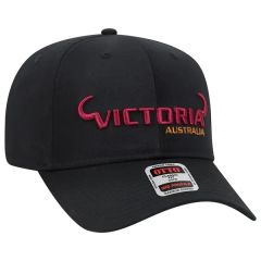 6 Panel Mid Profile Style Cotton Blend Twill Baseball Cap