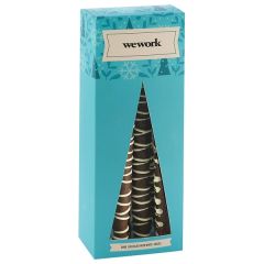 6 Piece Chocolate Pretzel Rod Holiday Boxes - Dark Chocolate