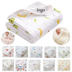 6-Ply Cotton Gauze Baby Bath Towel