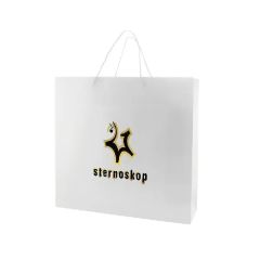 6 X 4x 6 Inch Matt/Gloss 250 GSM White Cardboard Shopping Bag