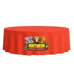 72 Inch Round Fitted Table Covers In Full Color
