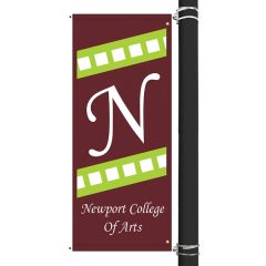 72 Inch X 30 Inch Custom Sunbrellaavenue Banner-2 Color Imprint