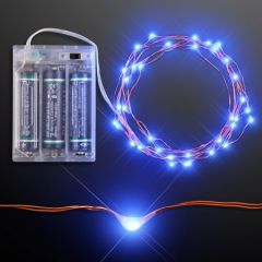 76 Inch Blue LED String Lights Battery Operated