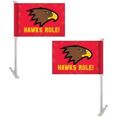 7.5 Inch X 10.5 Inch Double Sided Custom Car Flag On A Premium Staff