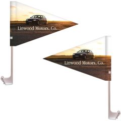 7.5 Inch X 10.5 Inch Stationary Use Double Sided Kp Car Pennant