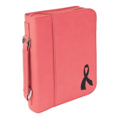 7 1/2 Inch X 10 3/4 Inch Pink Leatherette Book/Bible Cover