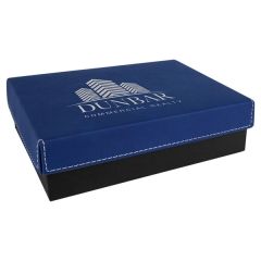 7 3/8 Inch X 5 3/4 Inch Gift Box With Laserable Leatherette Lid