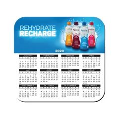 7.5 Inch X 8 Inch  Hard Surface Calendar Mouse Pad 1/8 Inch  Foam Base