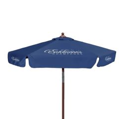 7 Ft Wood Look Tilting Market Umbrella Kit With Valance 6 Imp