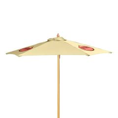 7 Ft Wood Market Umbrella Kit 3 Imprints