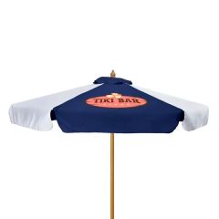 7 Ft Wood Market Umbrella Kit With Valance 1 Imprint