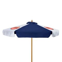 7 Ft Wood Market Umbrella Kit With Valance 3 Imprints