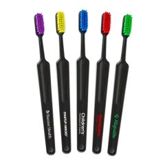 7 Inch Black Handle Toothbrush