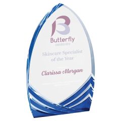 7 Inch Blue Cathedral Soaring Acrylic Award