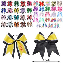 7 Inch Large Cheerleader Hair Bows